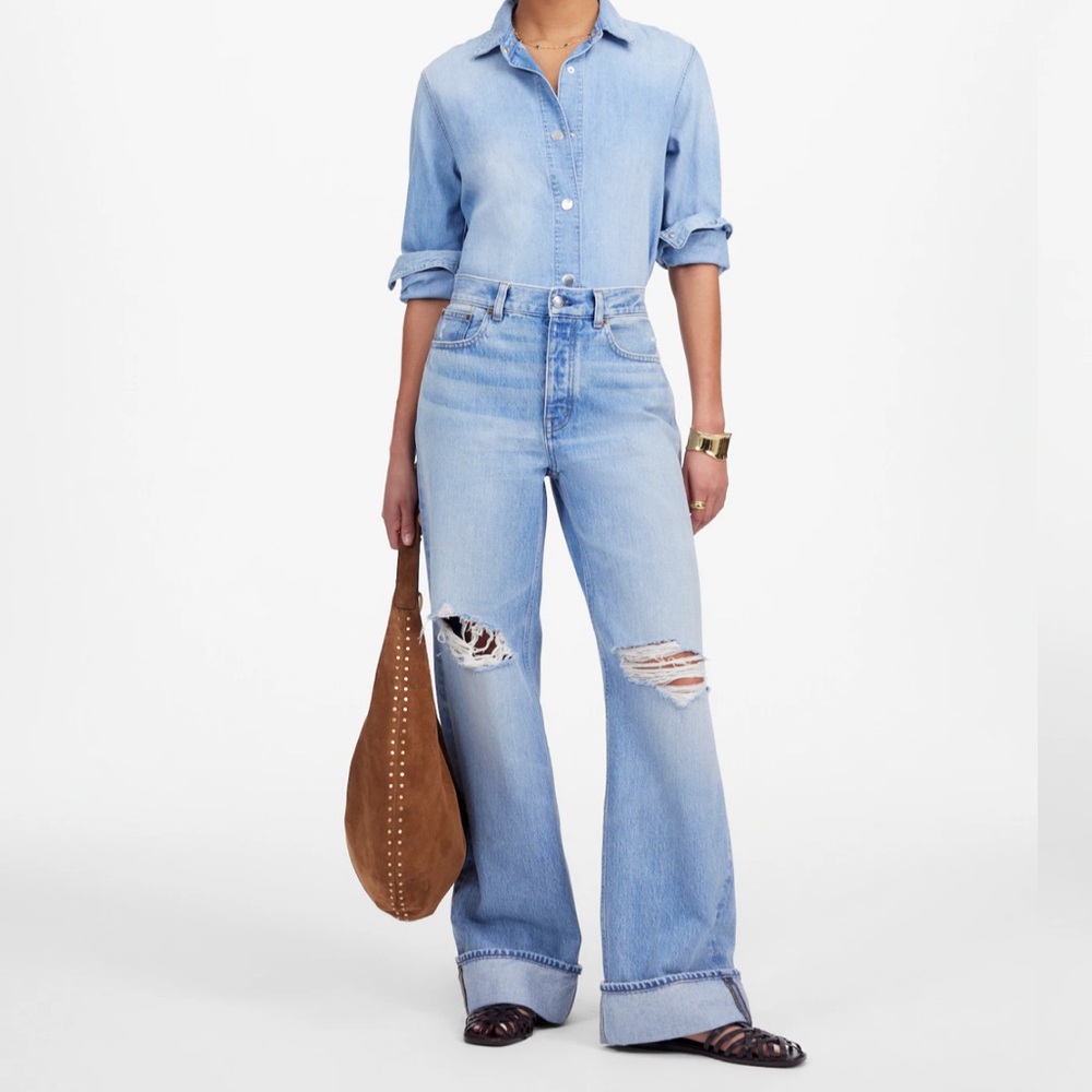 NWT Madewell Low-Slung Baggy Jeans Size 28